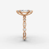 Heritage marquise diamond setting in gold, view 11