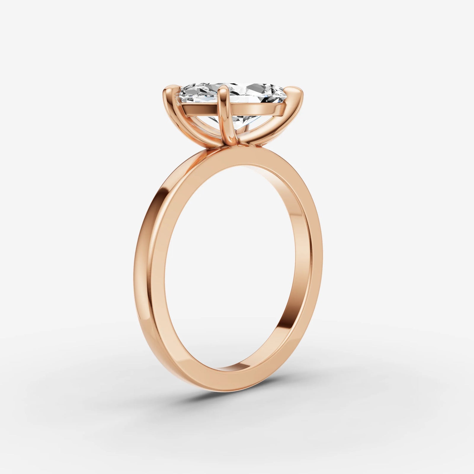 Horizon marquise diamond setting in gold, view 10