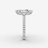 Mystere Etoile marquise diamond setting in gold, view 17