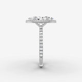 Aurore Etoile marquise diamond setting in gold, view 17