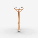 Cathedrale emerald diamond setting in gold, view 11
