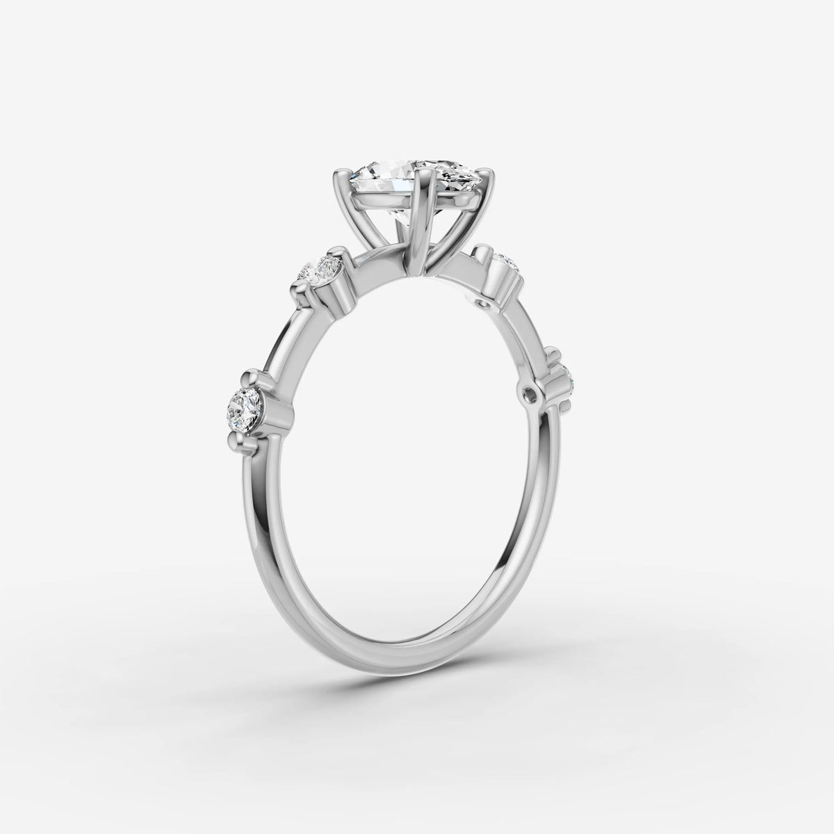 Dainty Pave - Oval