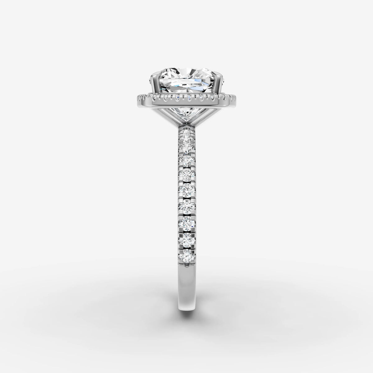 Aurore Etoile cushion diamond setting in gold, view 17
