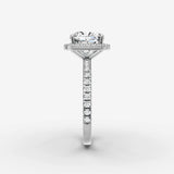 Aurore Etoile cushion diamond setting in gold, view 17