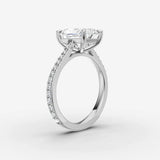 Cathedrale radiant diamond setting in gold, view 16