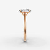 Cathedrale oval diamond setting in gold, view 11