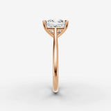 Cathedrale princess diamond setting in gold, view 11