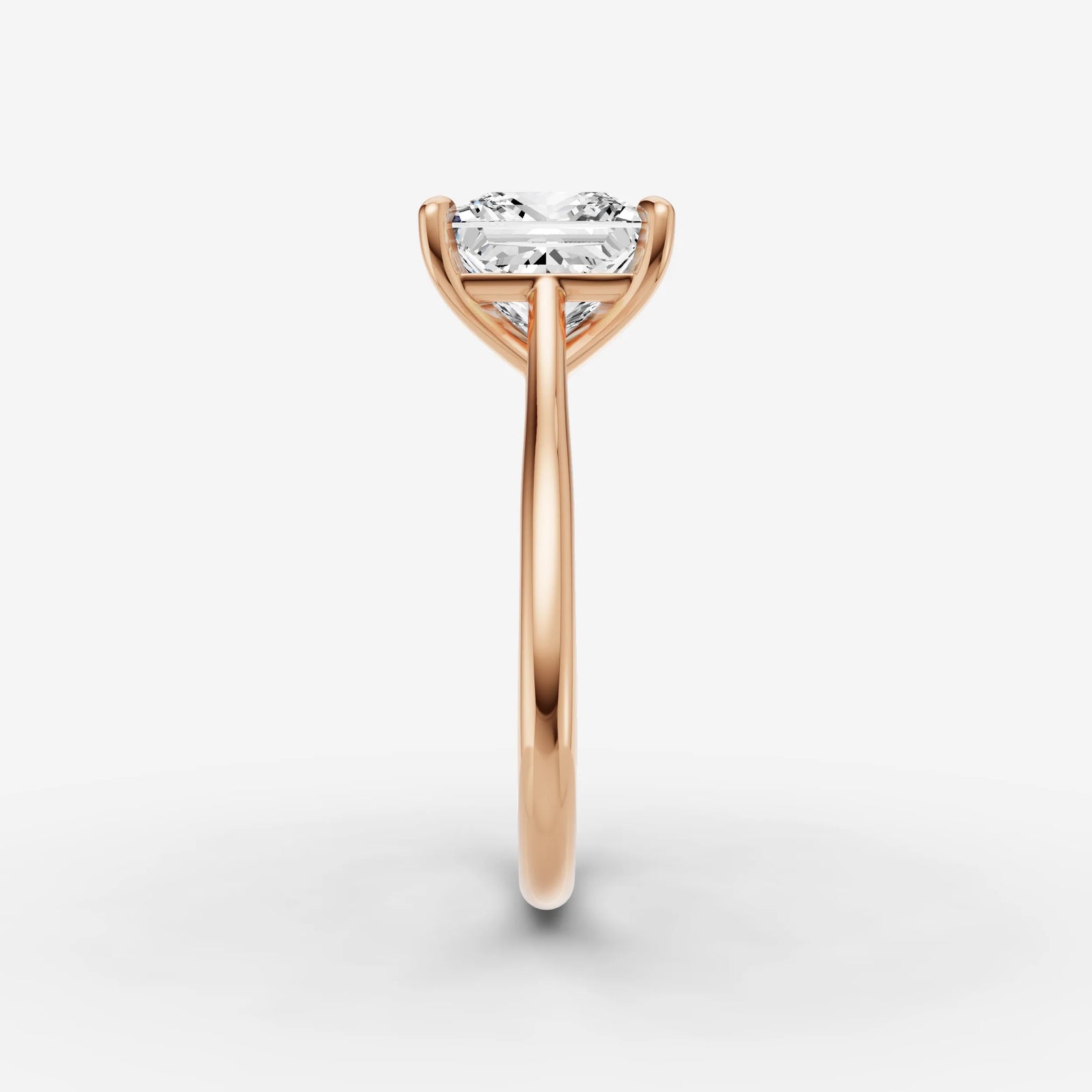 Cathedrale princess diamond setting in gold, view 11