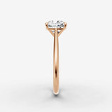 Cathedrale cushion diamond setting in gold, view 11