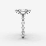 Heritage marquise diamond setting in gold, view 17