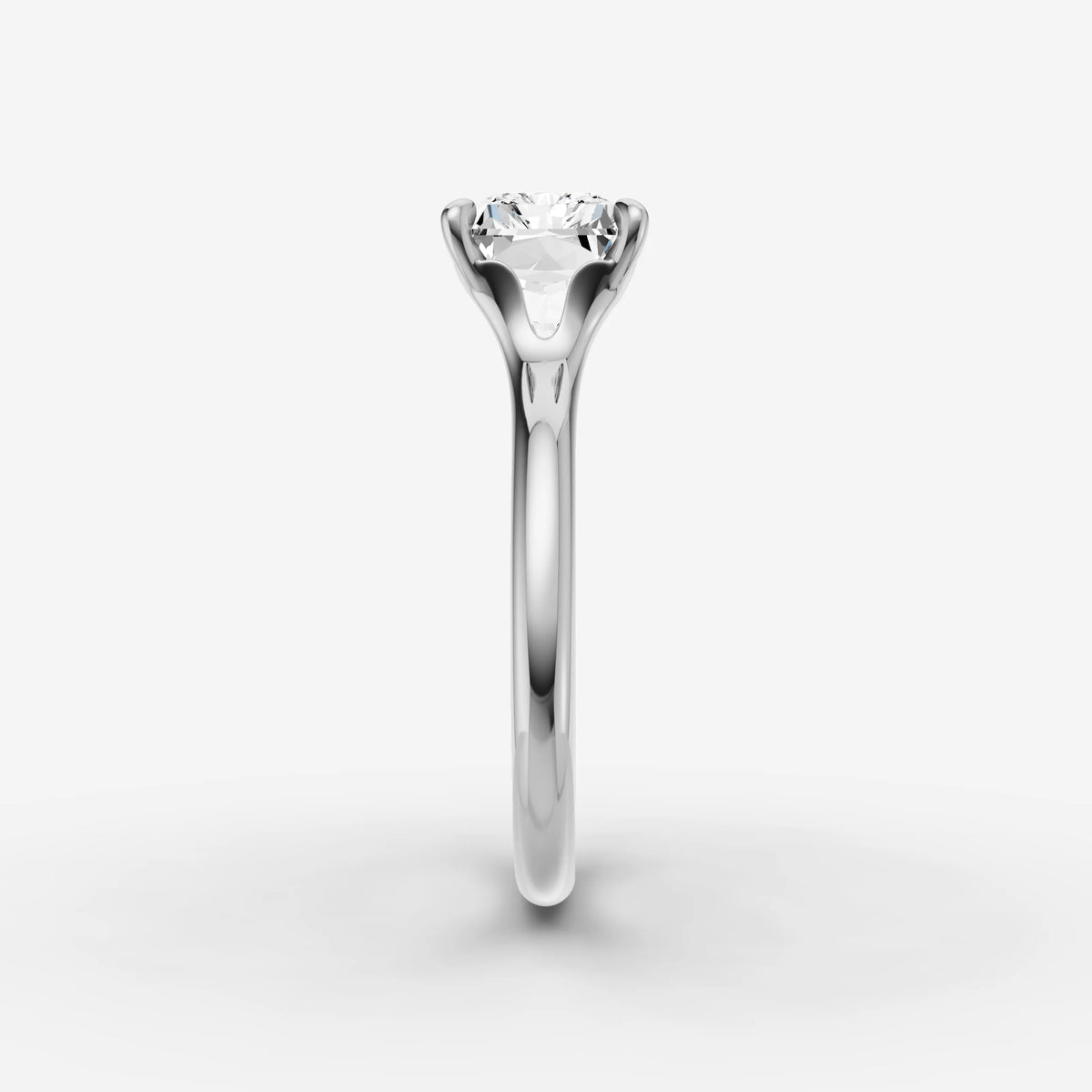 Horizon radiant diamond setting in gold, view 17