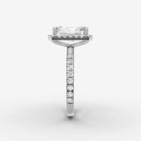 Aurore Etoile radiant diamond setting in gold, view 17