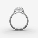 Cathedrale heart diamond setting in gold, view 14