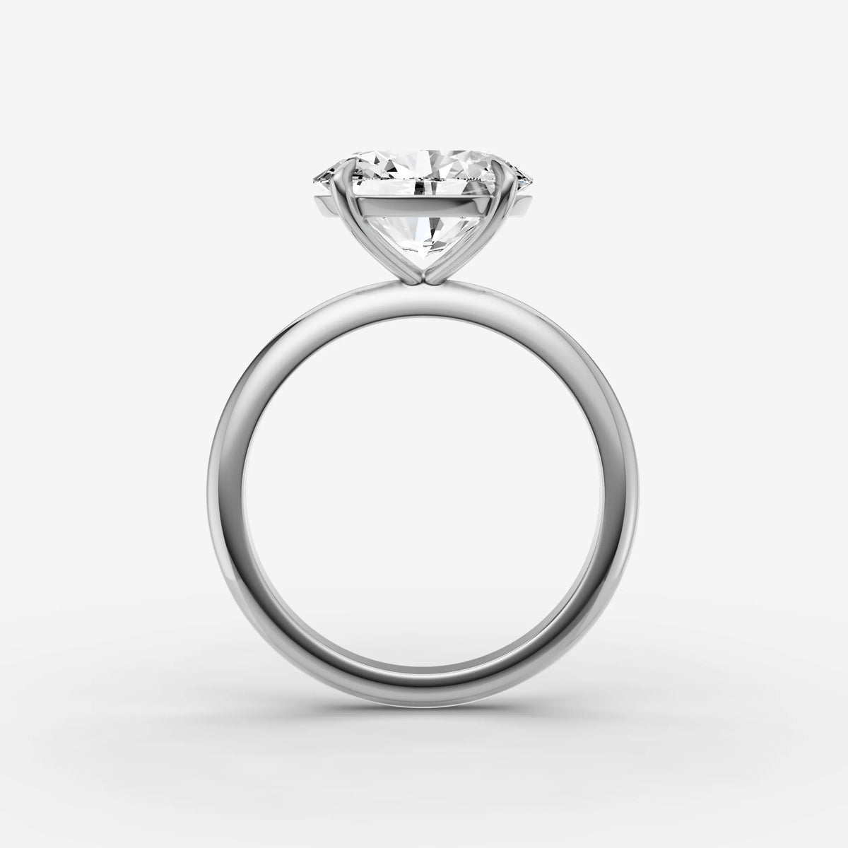 Horizon oval diamond setting in gold, view 14