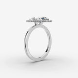 Aurore marquise diamond setting in gold, view 16