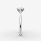 Cathedrale cushion diamond setting in gold, view 17