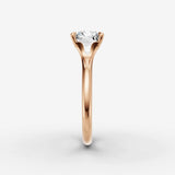 Horizon radiant diamond setting in gold, view 11
