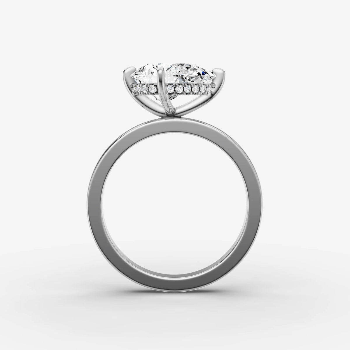 Horizon pear diamond setting in gold, view 14