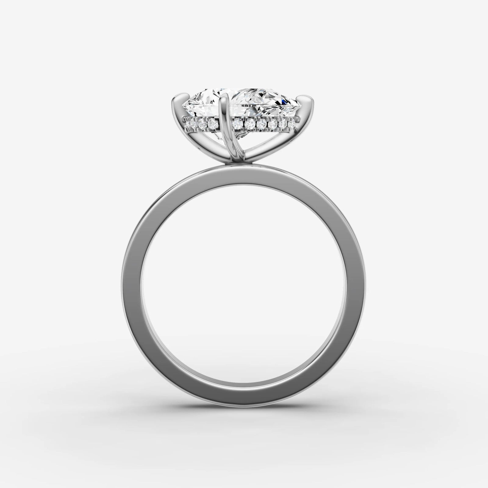 Horizon pear diamond setting in gold, view 14