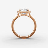 Aurore cushion diamond setting in gold, view 8