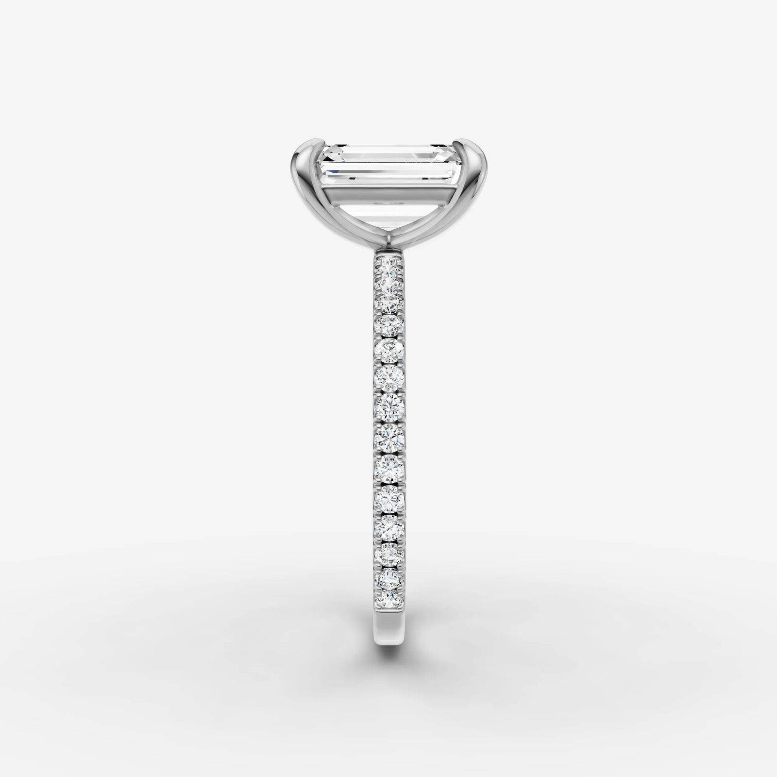 Etoile emerald diamond setting in gold, view 17
