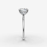 Mystere cushion diamond setting in gold, view 17
