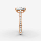 Cathedrale radiant diamond setting in gold, view 11