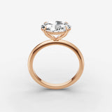 Horizon oval diamond setting in gold, view 9