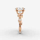 Fleur princess diamond setting in gold, view 11