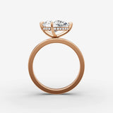 Horizon pear diamond setting in gold, view 8