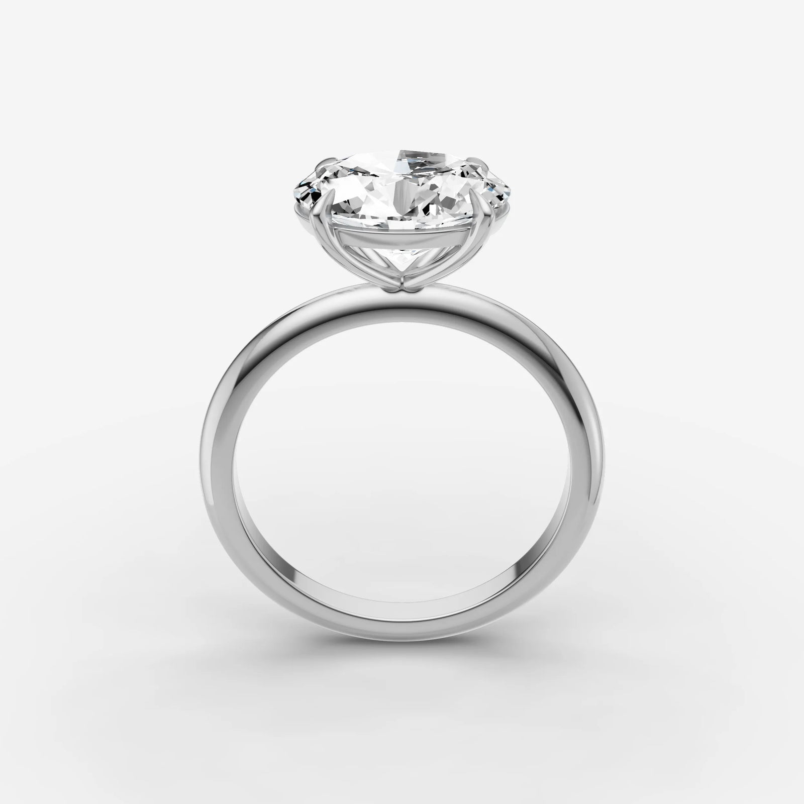 Horizon oval diamond setting in gold, view 15