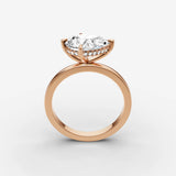 Horizon pear diamond setting in gold, view 9