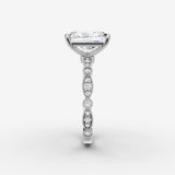 Heritage radiant diamond setting in gold, view 17