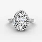 Aurore Etoile oval diamond setting in gold, view 13
