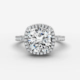 Aurore Etoile cushion diamond setting in gold, view 13
