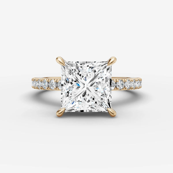 Mystere Etoile Princess ring setting, view 1