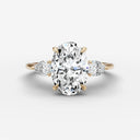 Trinite Oval ring setting, view 1