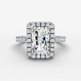 Aurore Etoile radiant diamond setting in gold, view 13