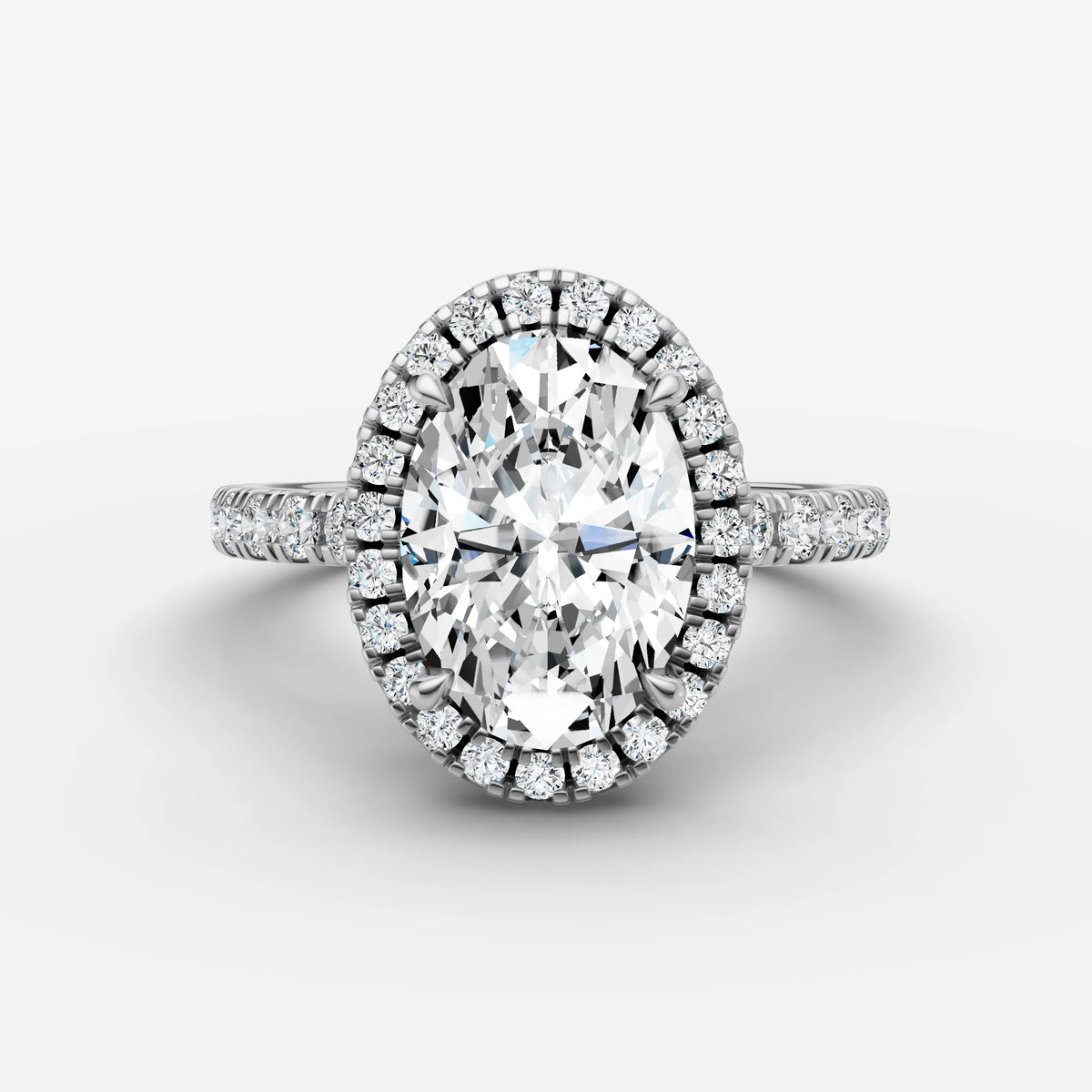Aurore Etoile oval diamond setting in gold, view 13