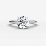 Cathedrale round diamond setting in gold, view 13