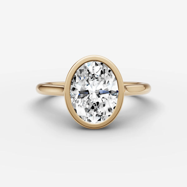 Sertir Oval ring setting, view 1
