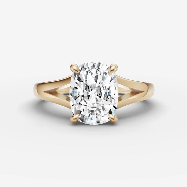 Riviere Cushion ring setting, view 1