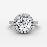 Aurore Etoile round diamond setting in gold, view 13
