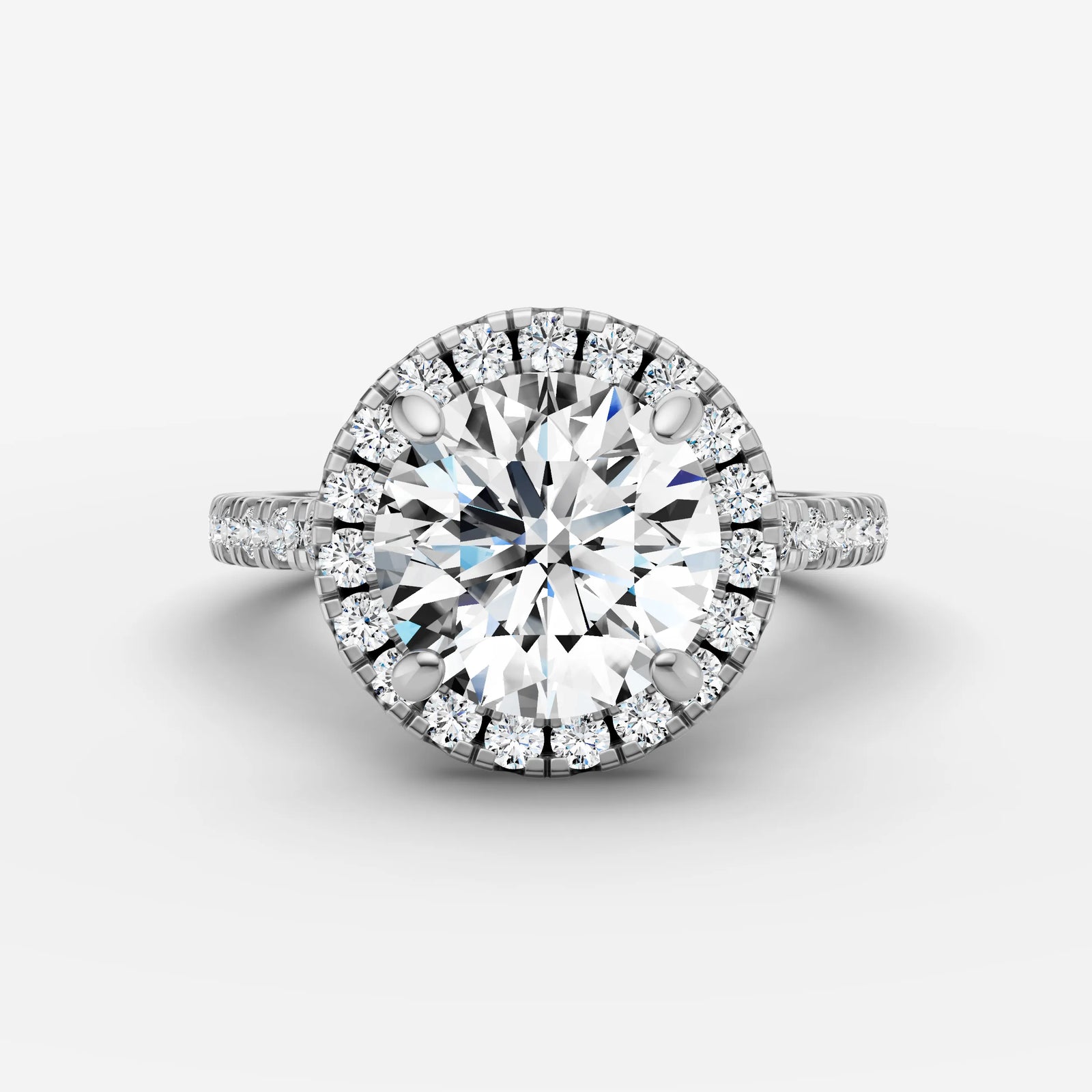 Aurore Etoile round diamond setting in gold, view 13