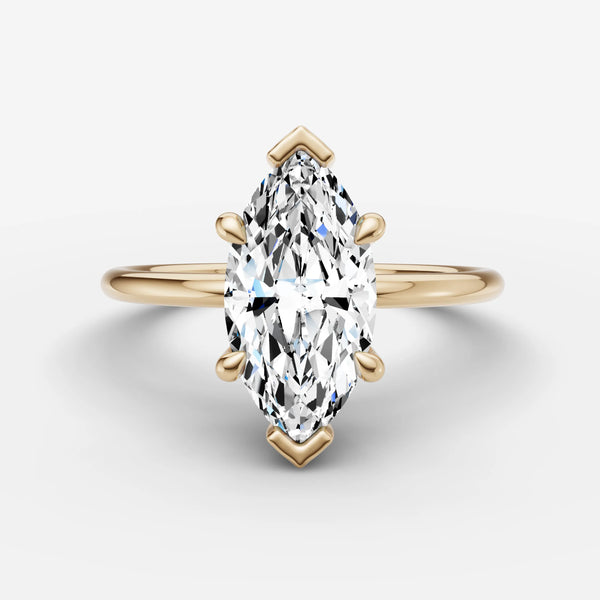 Mystere Marquise ring setting, view 1