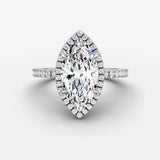 Aurore Etoile marquise diamond setting in gold, view 13