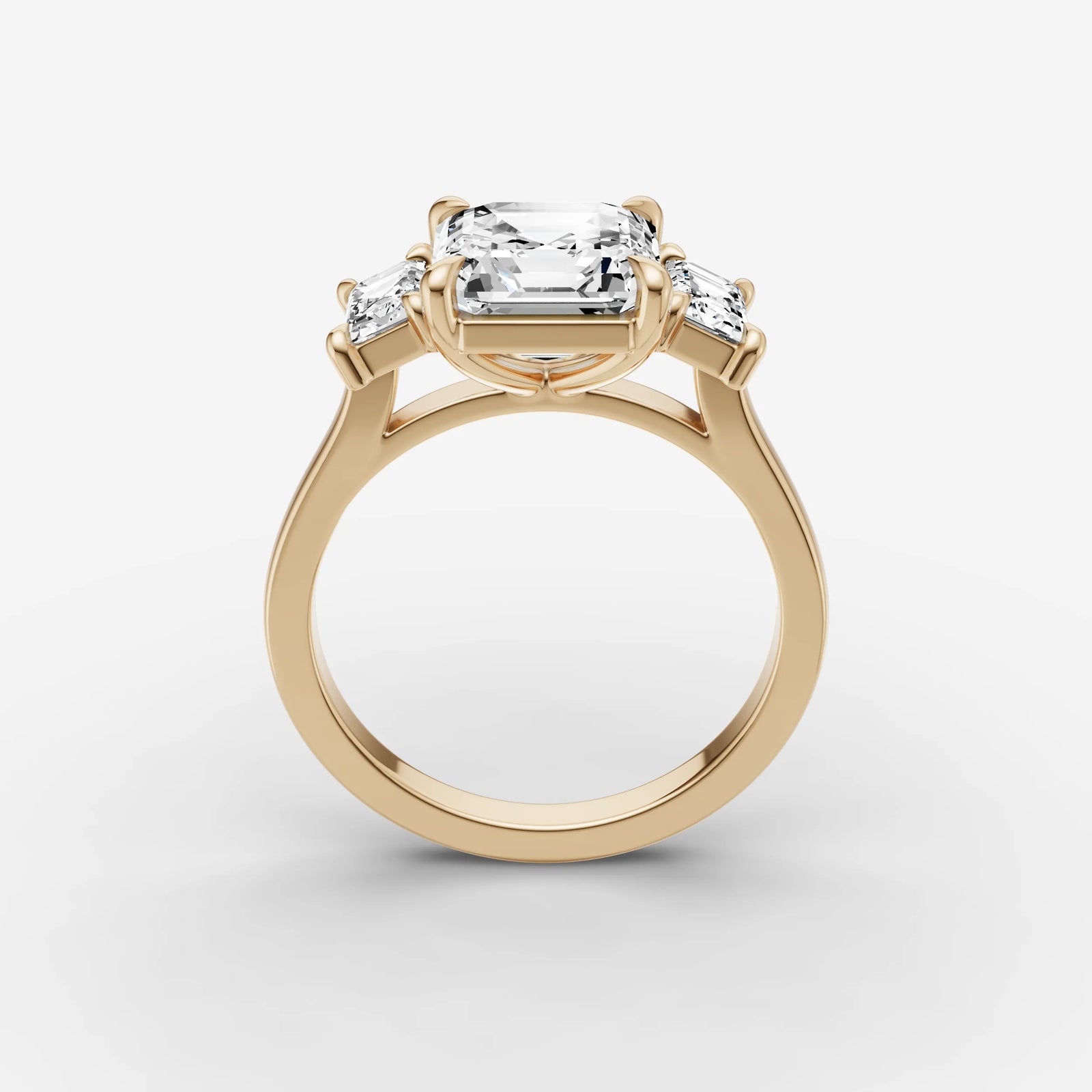 Three Stone - Asscher
