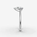 Cathedrale pear diamond setting in gold, view 17