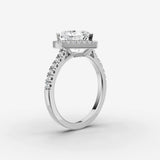 Cathedrale heart diamond setting in gold, view 16