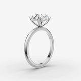 Horizon oval diamond setting in gold, view 16